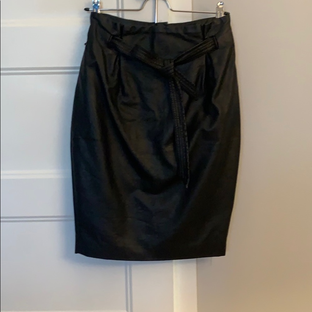 H&M faux leather skirt